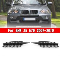 สำหรับ-BMW E70 X5 2007-2010กระจังหน้ากันชนต่ำรังผึ้งสีดำมันวาว51117159593กระจังหน้า51117159594