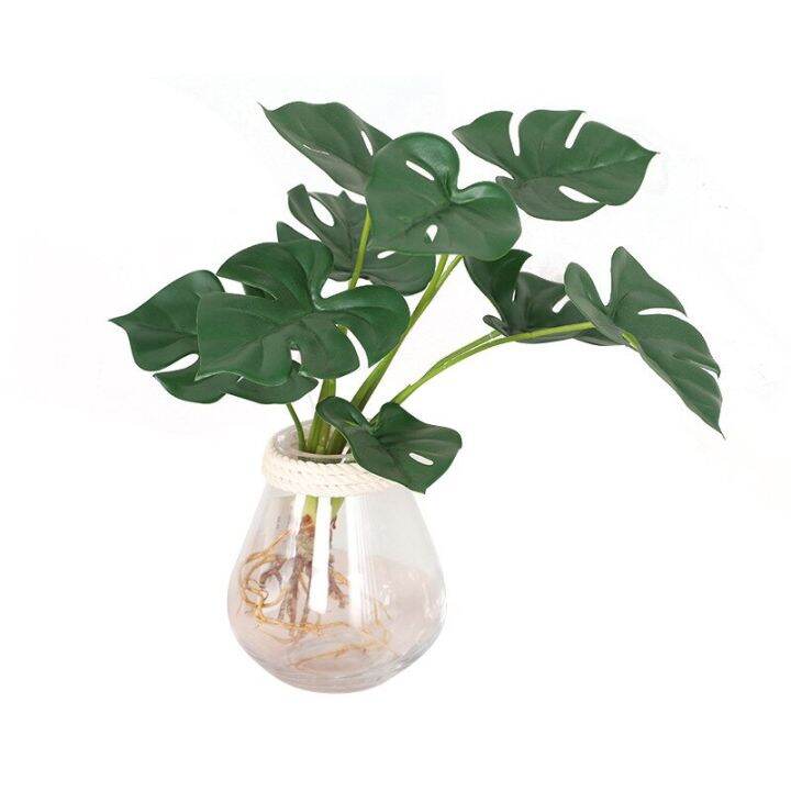 [HOT 2023] Tropical Monstera Large Artificial Tree Branch Fake Plants