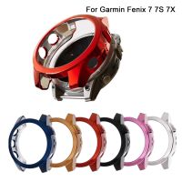 ✟❦ Futerał ochronny do Garmin Fenix 7 7S 7X pokrowiec inteligentny zegarek TPU miękka powłoka rama ochronna zderzak do Fenix7X 7S 7