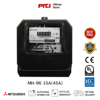 Mitsubishi มิเตอร์ไฟฟ้า MH-96 3P4W : 3เฟส รุ่น 15(45)A มิเตอร์ไฟฟ้าชนิดจานหมุน