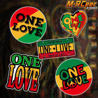 JDM ข้อความส่วนบุคคล ONE LOVE สติกเกอร์สะท้อนแสงติดรถยนต์ถังน้ำมันสติ๊กเกอร์ตกแต่งบล็อกรอยขีดข่วนหน้าต่าง