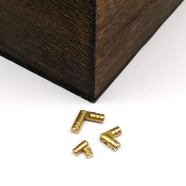 4-15มม-5-19มม-5-25มม-ทองแดงเครื่องประดับทองเหลืองหน้าอกกล่องเพลงของขวัญไวน์เคสไม้ซ่อนล่องหนบานพับคอลัมน์บาร์เรลซ่อน