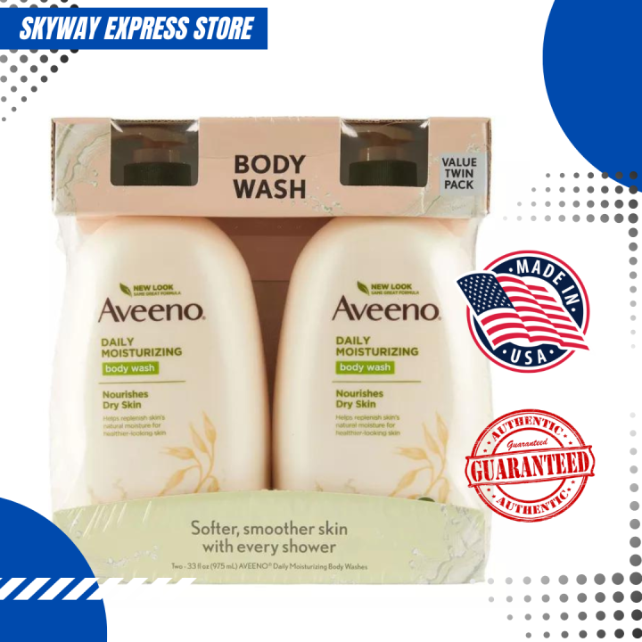 Aveeno Daily Moisturizing body wash value twin pack( two 33floz