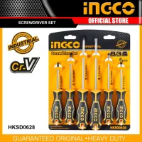 ( PRO+++ ) โปรแน่น.. INGCO ชุดไขควง รุ่น HKSD0628 ( 6 pcs screwdriver set ) / ไขควงชุด ปากแบน ปากแฉก 6 อัน ไขควงINGCO ไขควง ราคาสุดคุ้ม ไขควง ไขควง ไฟฟ้า ไขควง วัด ไฟ ไขควง แฉก