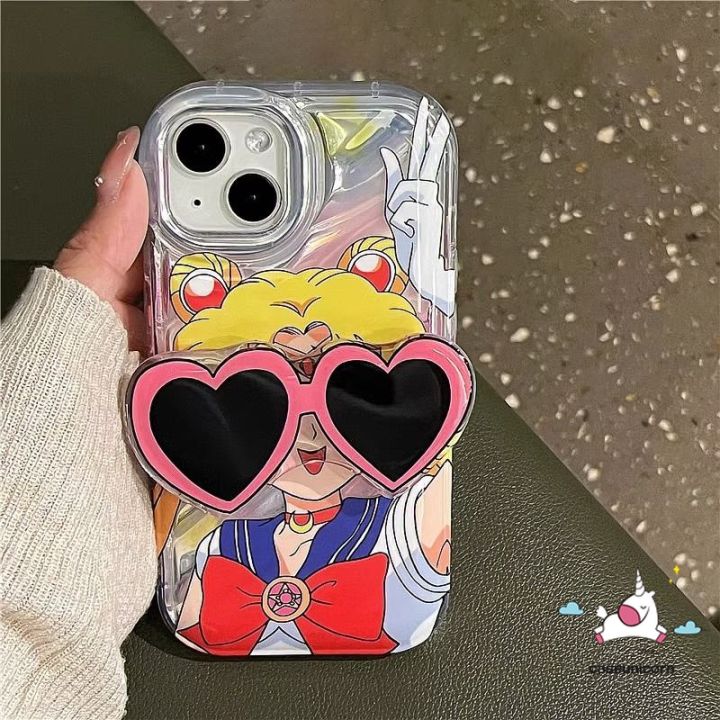 เคสโทรศัพท์กรอบแว่นตากันแดดลายการ์ตูนสำหรับ-redmi-note-11-9-8-11s-10s-10s-12c-pro-max-redmi-10a-10c-10-a1-9-9c-nfc-9t-a2-9a-poco-f4สาวน่ารักรักษาความงามแวววาวเคสนิ่ม