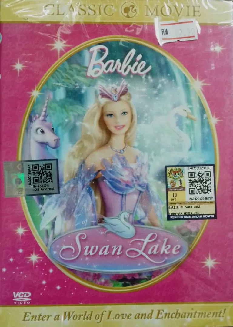 VCD Original English Cartoon Movie Barbie Swan Lake - Movieland682786 |  Lazada