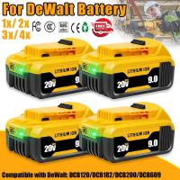 9000MAH For Dewalt DCB200 Replacement Battery Compatible For Dewalt 18V 20V Tools DCB120 DCB182 DCB200 DCB609 Battery （สต็อกสำเร็จรูป） agapi