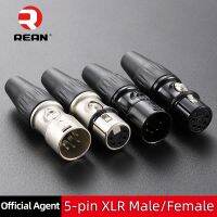 NEUTRIKs REAN 5 Pin XLR Audio Male / Female Plug Connector Microphone Line XLR 5 Pole Plug YS1775-BG YS1765-BG YS1775 YS1765