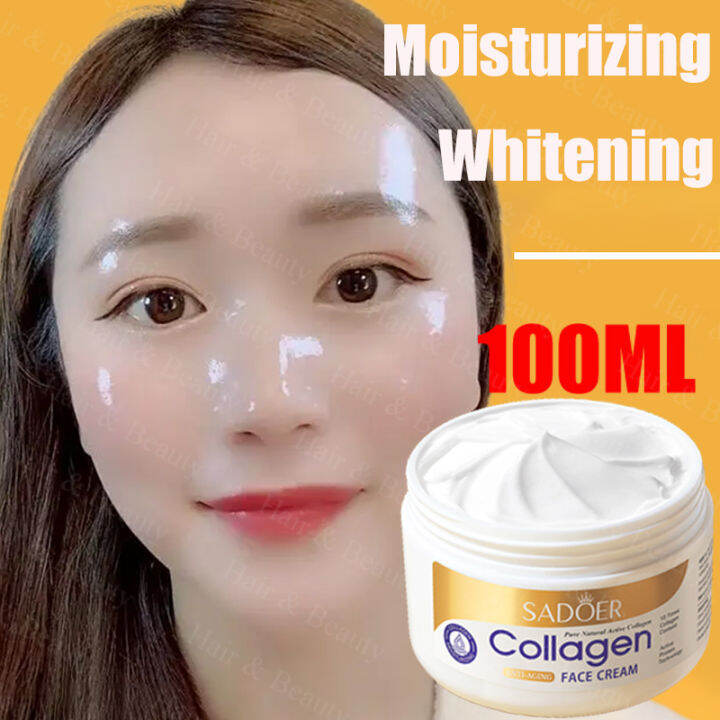 Collagen Face Cream 100g Natural Brightening Cream Whitening Concealer