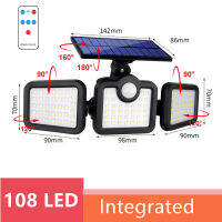 Solar Led Light Outdoor Waterproof Motion Sensor Solar Garden Lights 3 Heads Powerful Outdoor Lighting Solar Energy Wall Lamp