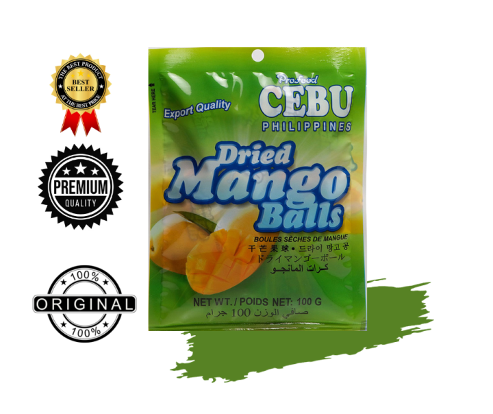 CEBU DRIED MANGO BALLS. SULIT SACHET. HEALTHY DRIED FRUIT. BEST SELLER