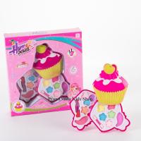 ProudNada Toys ของเล่นเด็กชุดแต่งหน้าทาปากรูปคัฟเค้ก HAPPY GIRLS SERIES NO.C6894-1