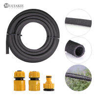 MUCIAKIE 12 x 25 50 Black Porous Soaker Drip Line Hose Garden Irrigation Watering Hose Permeable Leaking Tube for Tree