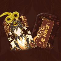 Genshin ผลกระทบ Zhongli Xiao Yae Miko เย็บปักถักร้อยอธิษฐานฟอร์จูน Omamori จี้โชคดีพระเครื่องกิโมโนอธิษฐานแขวนตกแต่ง