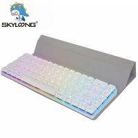 SKYLOONG NT68 Gateron สวิทช์ต่ำ RGB คีย์บอร์ดแบบกลไกบลูทูธไร้สายสำหรับคอมพิวเตอร์ขนาดเล็ก Ipad แล็ปท็อปแป้นพิมพ์ของแท็บเล็ต