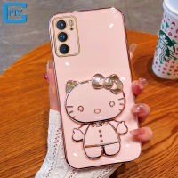 เคสกระจกสำหรับ OPPO Reno8 T Reno 8 Pro Reno8 Z Reno8 Reno 7 Pro Reno7 Z Reno7 Reno 6 Pro Reno6 Z Reno6ชุบไฟฟ้าเคสโทรศัพท์แฟชั่นแมวการ์ตูนน่ารักกระจกเครื่องสำอาง