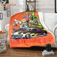 Rat Fink Blanket Movie Blanket Fan Art Blanket Retro Blanket for Sofa Bed Blanket Adult Blanket Gifts for Dad Custom Blanket