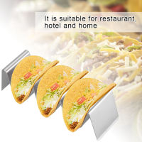 ที่วาง Taco สแตนเลสเครื่องล้างจานปลอดภัยกันสนิมครัว Triangular Taco Stand สำหรับห้องครัว