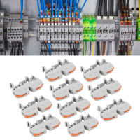 10 ชิ้น ลวด การเชื่อมต่อ บล็อก Din Rail ชนิด สปริง ก้าน สายเคเบิล เชื่อมต่อ เทอร์มินัล PCT-211