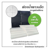 ฟองน้ำเพาะเมล็ด ปลูกผักไฮโดรโปนิกส์  100 แผ่น เนื้อละเอียด A++