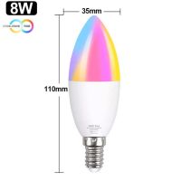 Tuya หลอดไฟไฟอัจฉริยะควบคุมผ่านไวไฟ E27โคมไฟ Led Gu10 E14 220V Rgb หลอดไฟแอลอีดีแบบหรี่แสงได้ App ชีวิตสมาร์ทสำหรับ Google Home ผู้ช่วย Echo Alexa