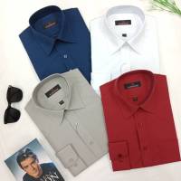 Alain Delon Shirt เสื้อเชิ้ตแขนยาว ทรง BASIC ชายเสื้อตรง รุ่น ALS291-0