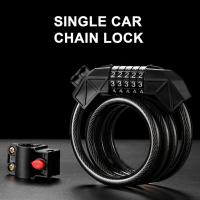 Bicycle Chain Lock Five-digit Combination High Safety Performance Steel Wiring Thicken Texture Bike Cable Code Lock for Riding Locks