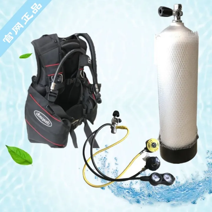 cod-scuba-deep-equipment-set-bcd-buoyancy-breathing-regulator-triple-meter-first-and-second-pressure-relief-valve-respirator