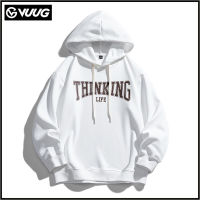 VUUG เสื้อกันหนาวผู้ชาย Hooded ฤดูใบไม้ผลิและฤดูใบไม้ร่วงแบรนด์ฤดูใบไม้ร่วงเสื้อแนวโน้มญี่ปุ่นแขนยาว Bottoming เสื้อหลวมชายแจ็คเก็ต