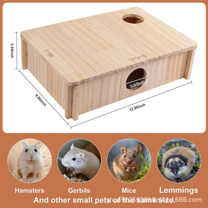 spot-parcel-post-wooden-hamster-nest-djungarian-hamster-six-bedroom-hiding-nest-maze-multi-grid-wooden-wooden-small-toy-nest