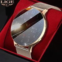 【LZ】 LIGE NFC Sound Record Smart Watch Women New Local Music Dial Call Digital Watch IP68 Waterproof Smartwatch Men For Android IOS