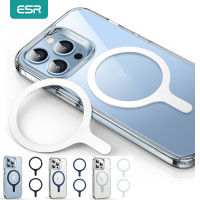 ESR สำหรับ MagSafe สติ๊กเกอร์ป้องกันล้อรถโลหะสำหรับ iPhone 13/13 Pro Max S21 S22 Samsung S20เคสชาร์จไร้สายเฉียบ snjspk