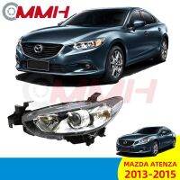 For Mazda 6 Mazda6 Atenza （2014-2016）ไฟหน้าสำหรับ ไฟหน้า โคมไฟหน้า ไฟหน้า​โปรเจค​เตอร์​ โคมไฟหรถยนต์ เลนส์กระจก headlamp headlight front light lens