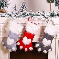 Stockings Christmas Home Decoration Accessories Christmas Gift Bags Pet Dog Cat Paw Stocking Socks Xmas Tree Ornaments