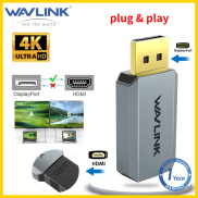 Wavlink 4K DisplayPort to HDMI Adapter Unidirectional DP Male to HDMI