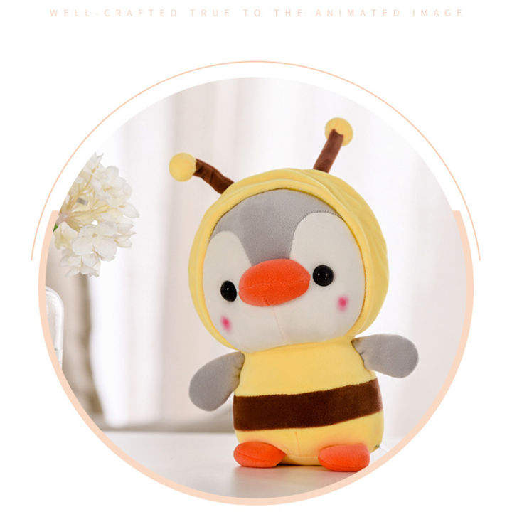 xuechuangying-kids-toys-cute-animal-doll-keychain-penguin-cosplay-dinosaur-small-stuffed-toy-penguin-cosplay-bee-penguin-plush-toy-penguin-cosplay-fro