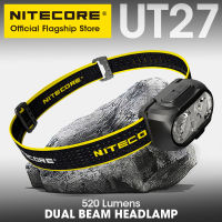 NITECORE UT27 Headlight 520 Lumens Dual output Hiking TrekkingTrail Running Floodlgiht Campinlight, Rechargeable Battery