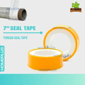 MAJU Yellow Cover PTFE Thread Seal Tape Water Plumber Tangki Sink Bib Valve  Faucet Tap Leaking Pita Paip Tape Putih Air