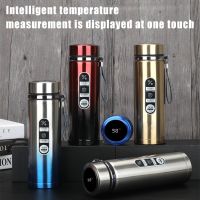 ஐ 500/1000ML Large Capacity Business Thermos Mug Stainless Steel Thermal Water Bottle Vacuum Flask For Office Tea Mug thermos