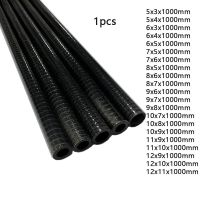 1pcs carbon fiber tube coil tube kite pole carbon pole round tube hollow tube outer diameter 5 6 7 8 9 10 11 12mm length: 1000mm Wires Leads Adapters