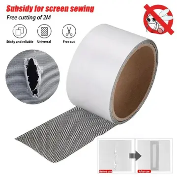 1 Roll White Window Screen Repair Tape, Waterproof Anti-Mosquito Door  Screen Patch, Self-Adhesive Fixing Insect-Proof Netting, Window Screen  Mending Tool