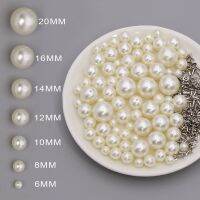 Mixed Size Pearl Rivets Hand-Press Imitation Pearl Cap Rivet Crafts DIY Pearl Beads For Knitting Hat/Clothes Garment Accessories Knitting  Crochet