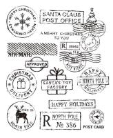 ZFPARTY Christmas postage Transparent Clear Silicone Stamp/Seal for DIY scrapbooking/photo album Decorative sheets