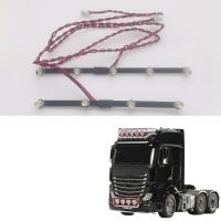 CGRC ริ้วสายไฟล่างไฟโดม LED 1ชุดสำหรับรถเทรลเลอร์รถ Tamiya RC สำหรับรถเทรลเลอร์ Benz Actros 56348 3363อุปกรณ์เสริมรถยนต์