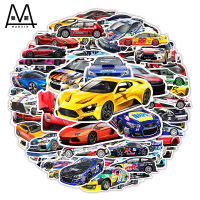 TM102 Non-repeating Supercar Racing Graffiti Stickers Laptop Scooter Luggage Decoration Stickers