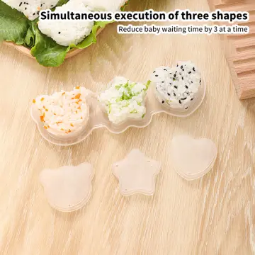 1Set Plastic Round Shape Sushi Mold DIY Rice Ball Press Mould Lunch Bento  Maker Japanese Style Creative Cooking Tools Kitchen