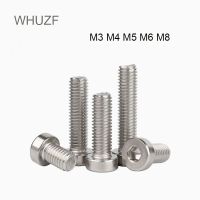 WHUZF 50/100ชิ้น M3 M5 M4 M8สแตนเลส DIN7984ซ็อกเก็ตหกเหลี่ยมหมวกหัวอัลเลนแบบบางต่ำแบบสลักเกลียว