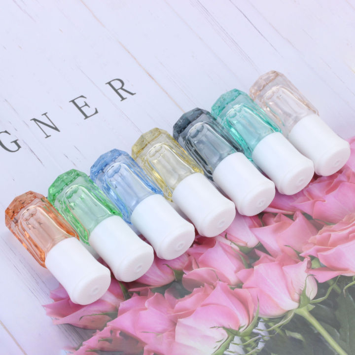 ขวดตัวอย่างแก้วกลิ่นน้ำหอม-atomizers-น้ำหอมมีหลายสีขวดขวดน้ำหอมจิ๋วขวดน้ำหอมเติมได้