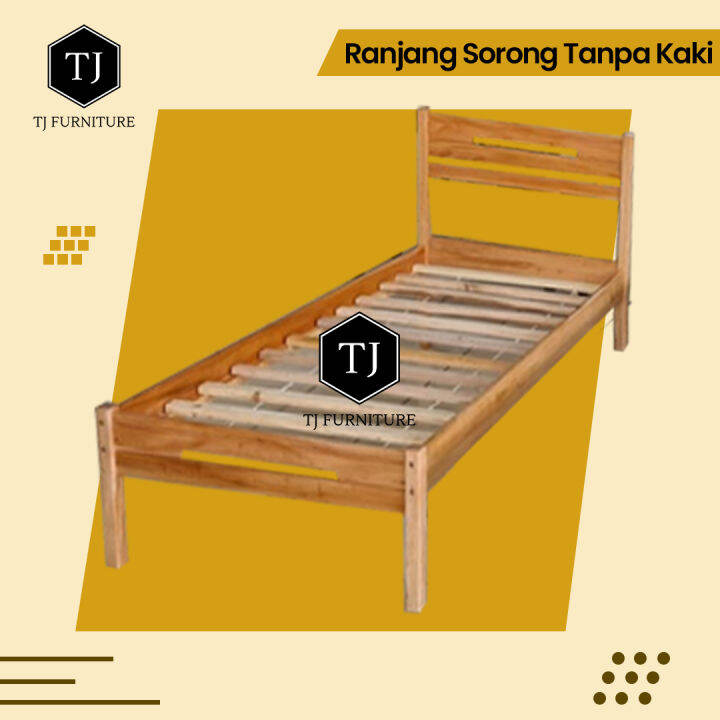 Single Bed Minimalis / Divan Kayu / Tempat Tidur Kayu /Ranjang Kayu ...