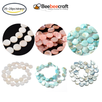 1 Strand Natural White Shell Beads Strands Mother of Pearl Shell Beads Flat Round White 14x2~3mm, Hole: 0.9mm, about 26pcs/strand, 14.17 inch(36cm)